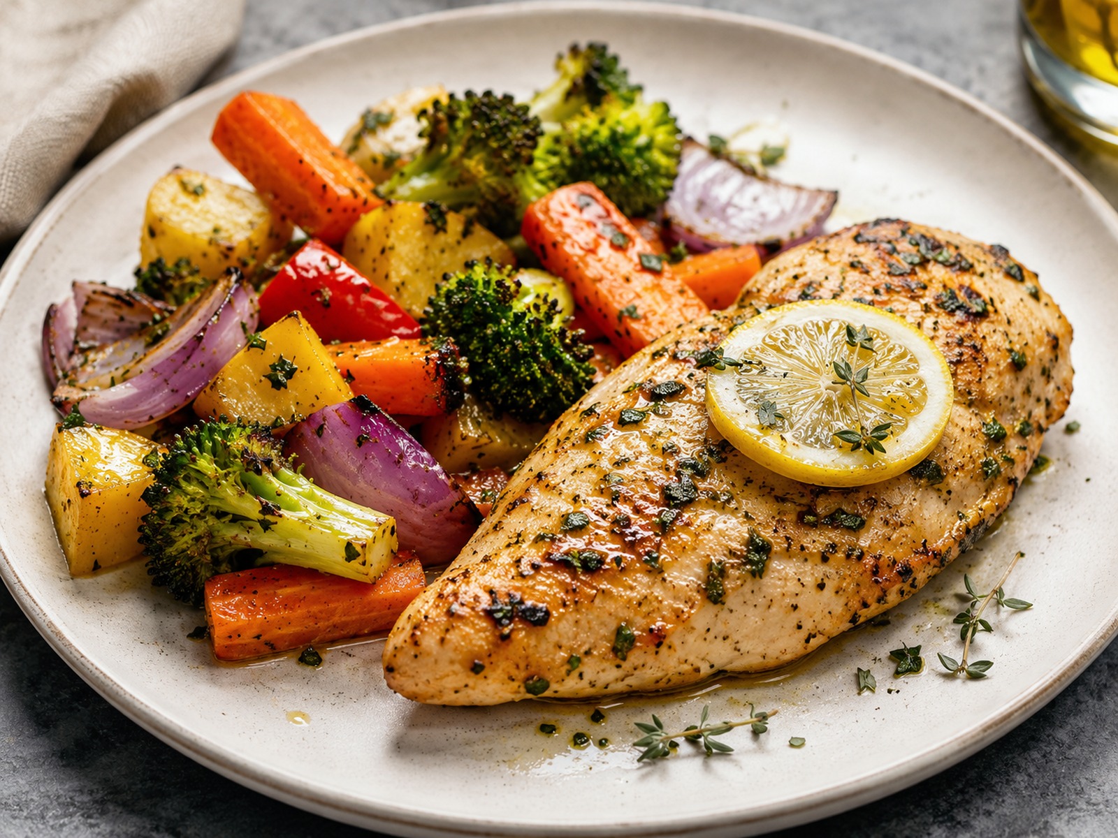 Grilled Lemon Herb Chicken